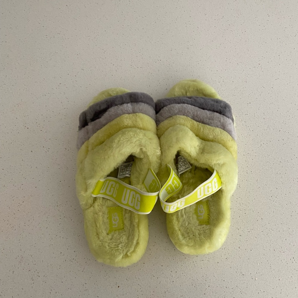 UGG Fluffy multi color slippers